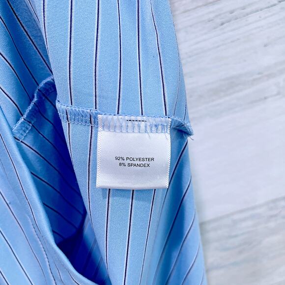 Kiawah Ocean Course Peter Millar Summer Comfort Golf Polo Blue Stripe Mens XL - Picture 7 of 7